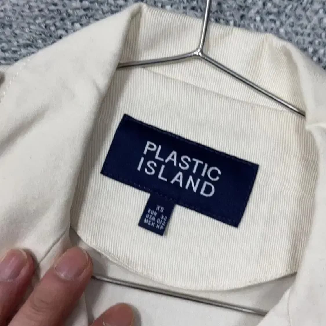 플라스틱아일랜드 크림 패치 여성 빈티지 필드 자켓 XS 상품이미지5