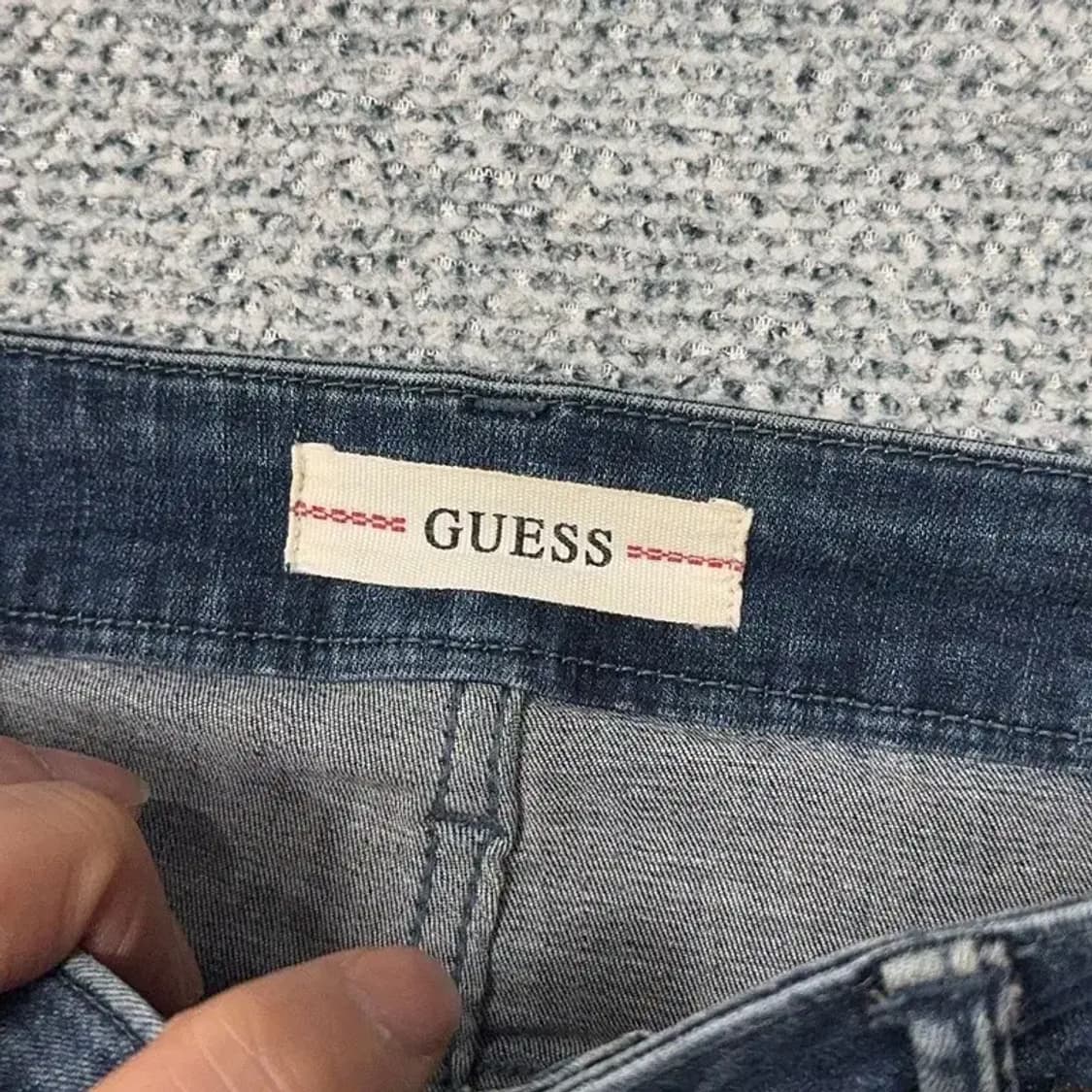 게스 여성 삼각로고 워싱 데님 청바지 28 상품이미지7