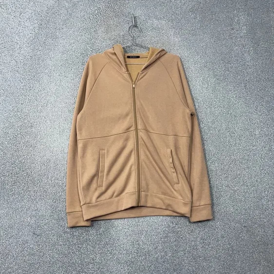 게스 남성 오버핏 베이지 후드집업 L 상품이미지1