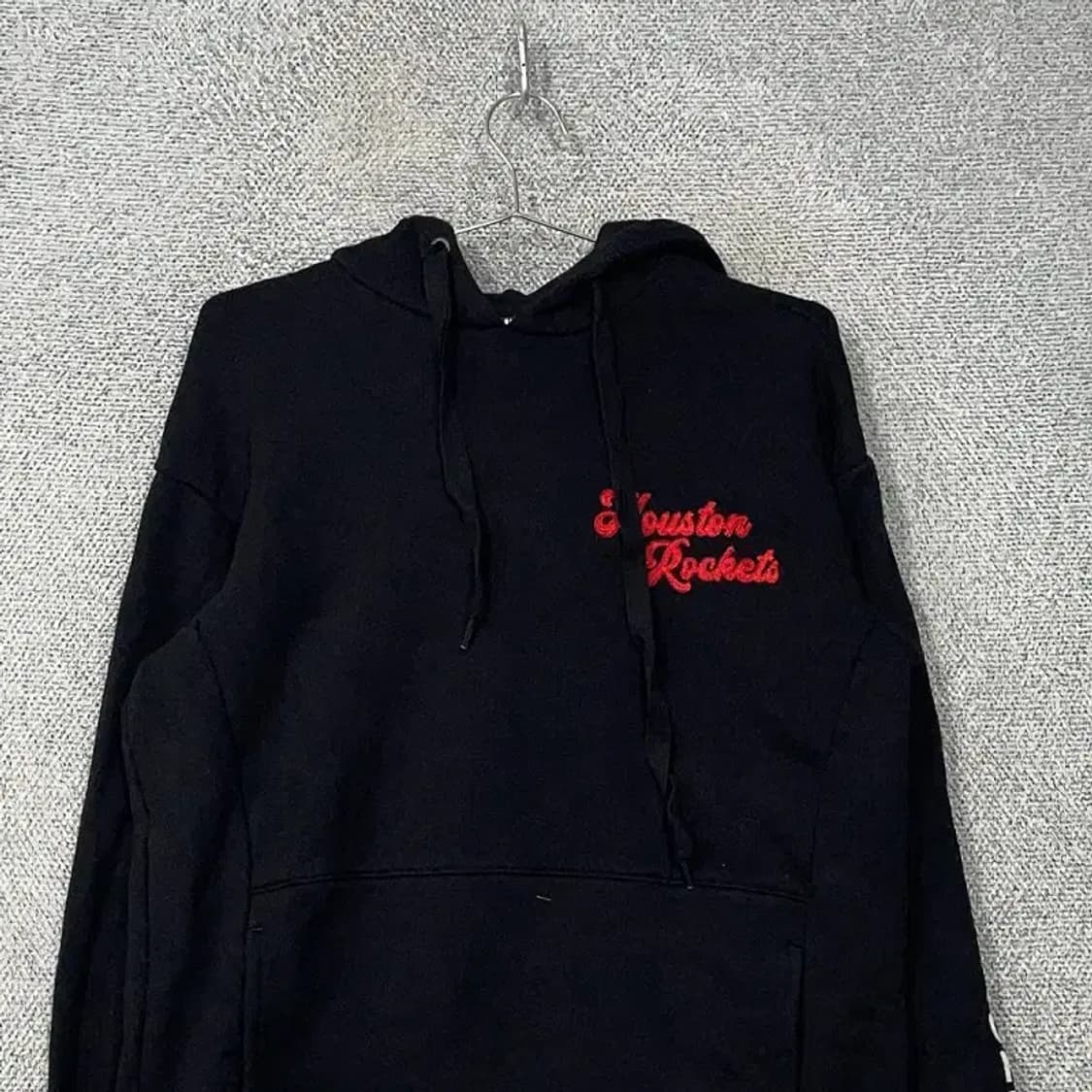 NBA 블랙 프린팅 로고 후드티 M 상품이미지3