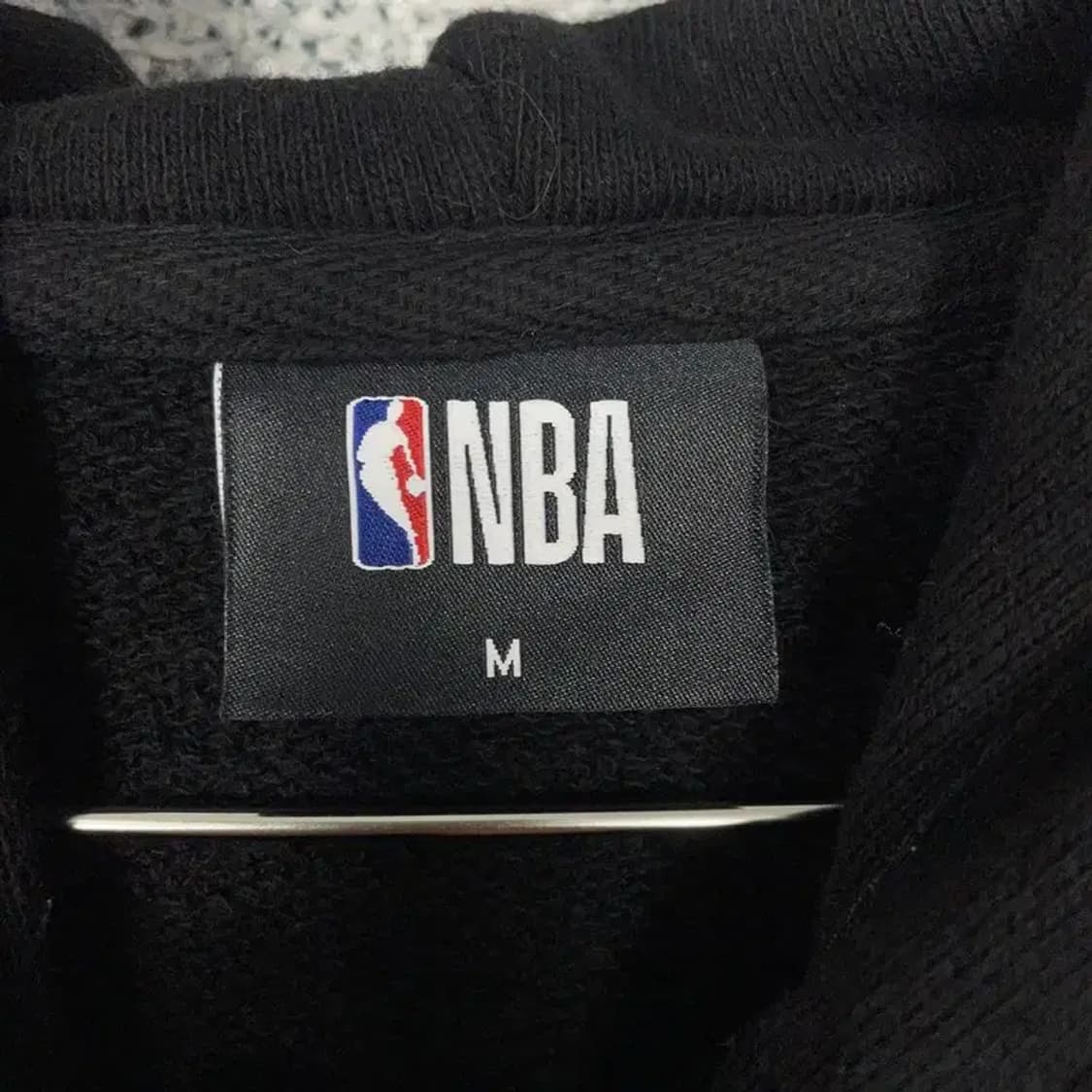 NBA 블랙 프린팅 로고 후드티 M 상품이미지5
