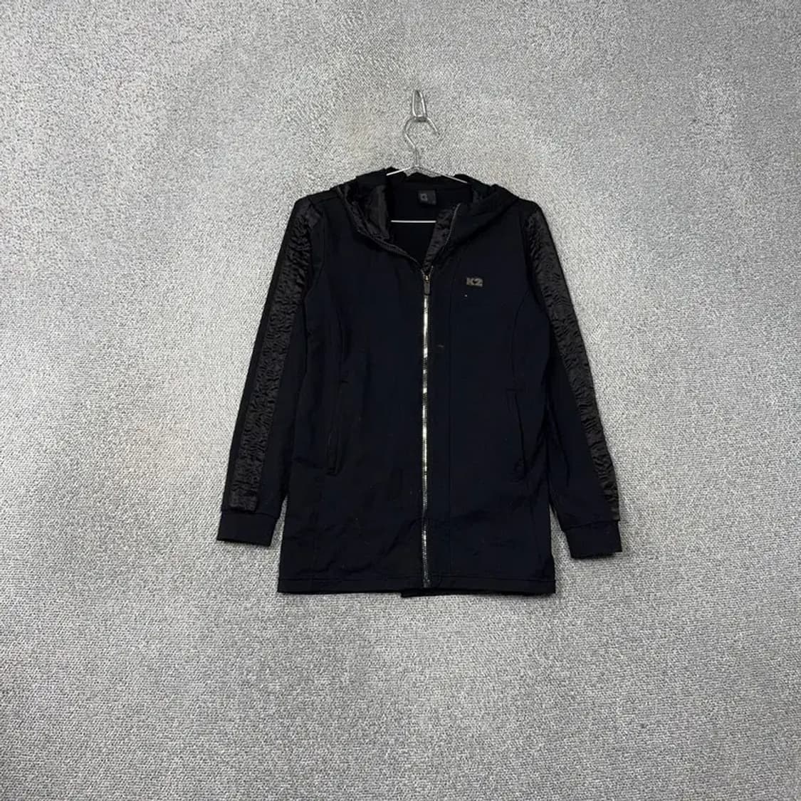 K2 블랙 로고 여성 후드집업 90 상품이미지1