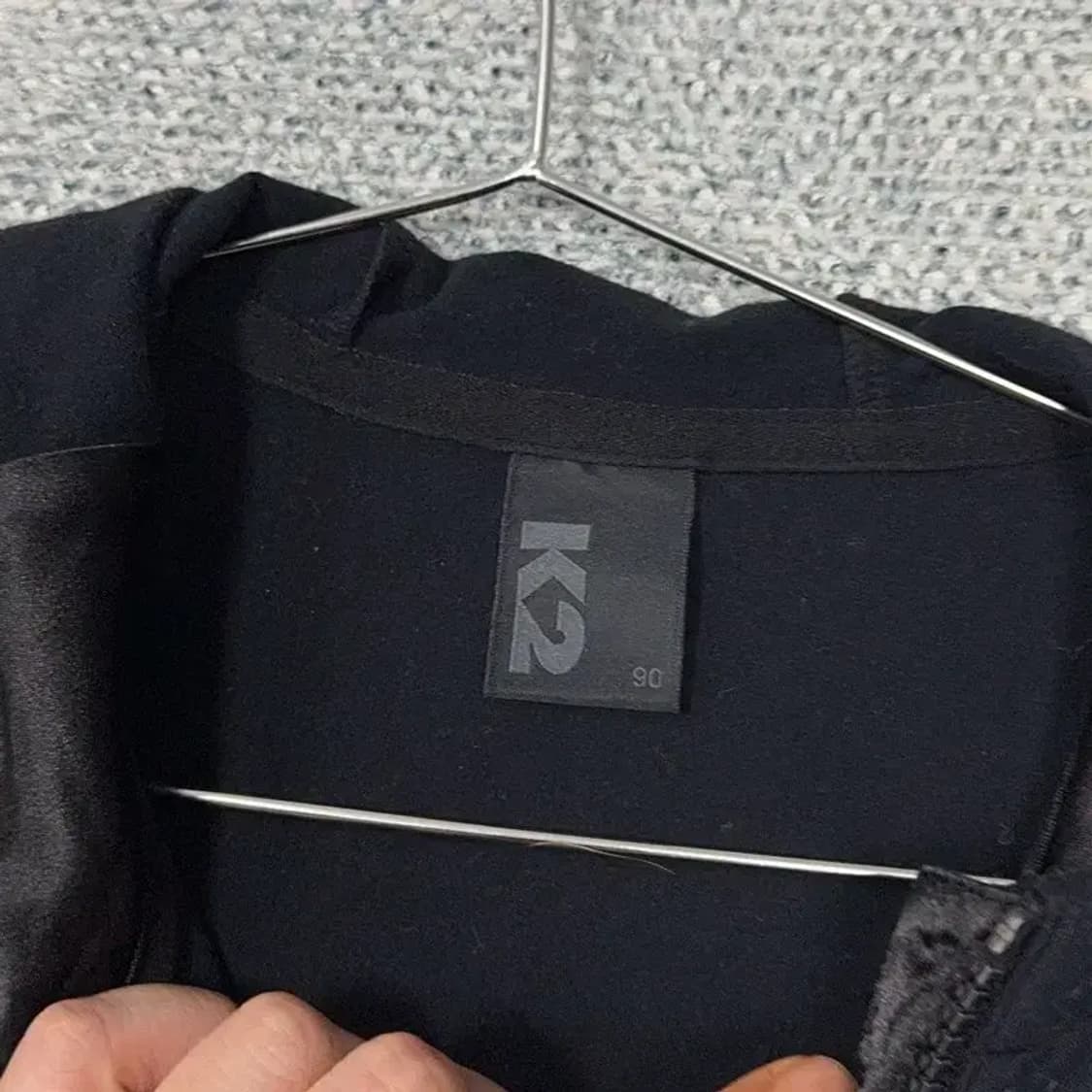 K2 블랙 로고 여성 후드집업 90 상품이미지3