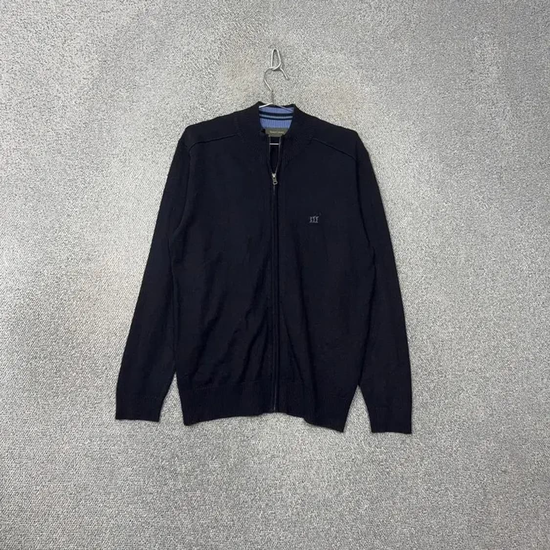 헨리코튼 로고 네이비 니트 집업 M 상품이미지1