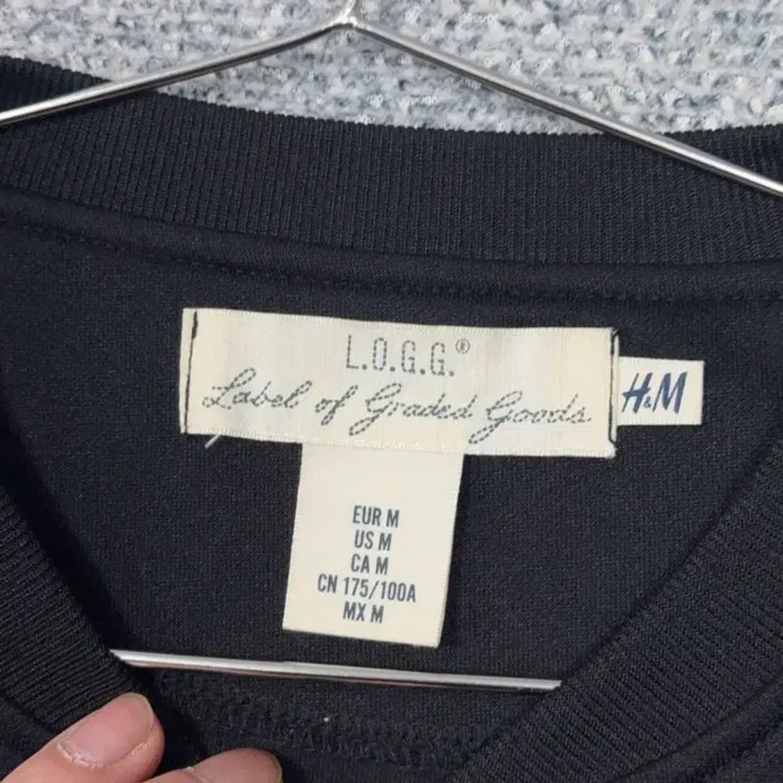 H&M 남성 캐주얼 블랙 블루종 집업 M 상품이미지3