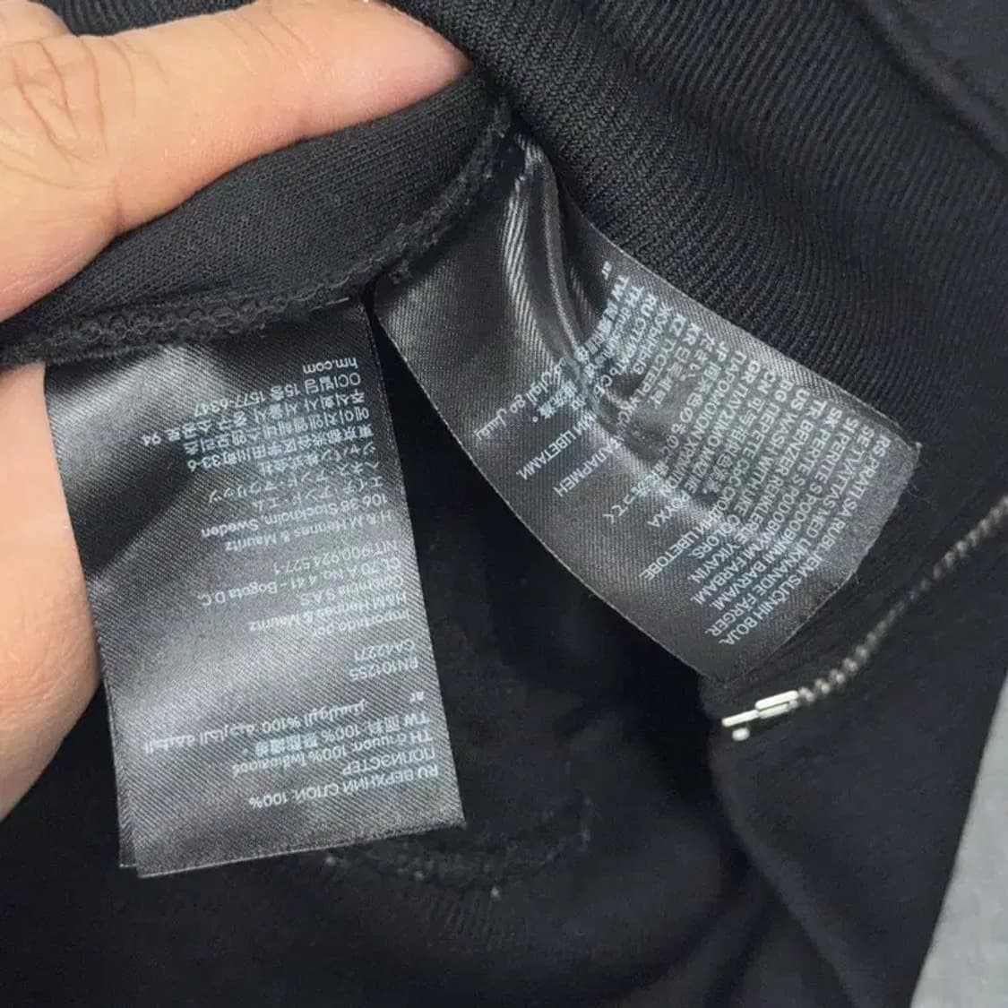 H&M 남성 캐주얼 블랙 블루종 집업 M 상품이미지4