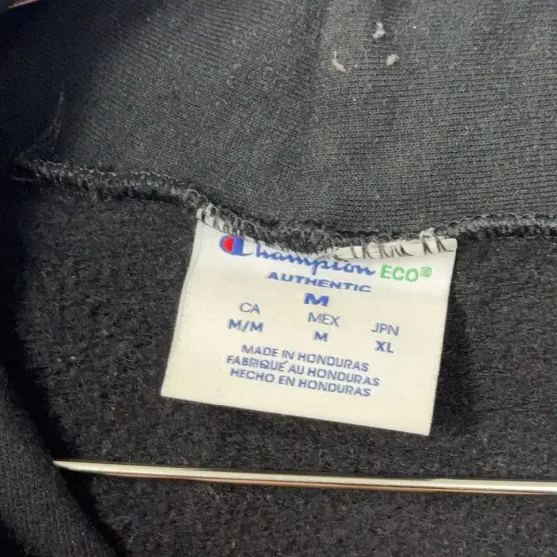 챔피온 베이직 로고 캐주얼 블랙 후드티 M 상품이미지5