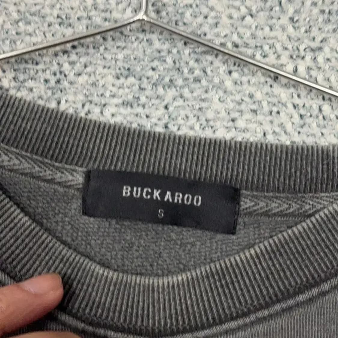 버커루 그레이 빈티지 피그먼트 맨투맨 S 상품이미지3