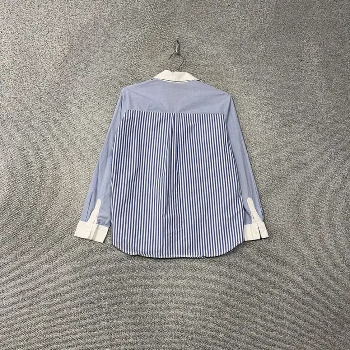 플라스틱아일랜드 블루 스트라이프 셔츠 블라우스 M 상품이미지2