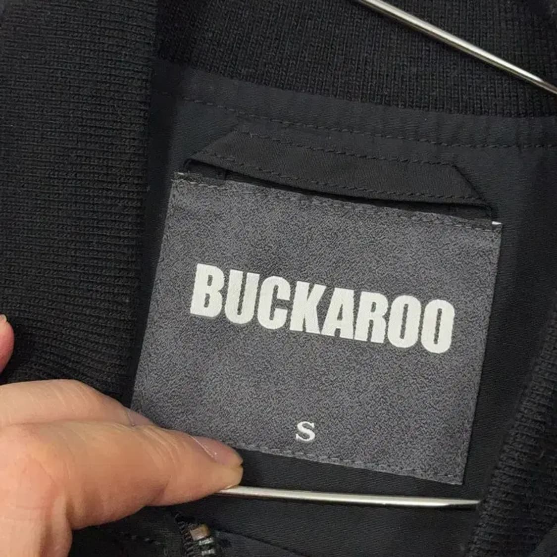 버커루 블랙 로고 여성 빈티지 롱 블루종 자켓 S 상품이미지5