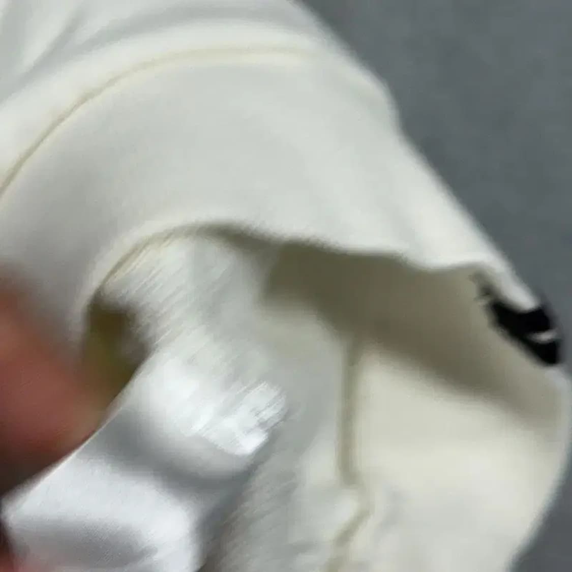 캉골 크림 화이트 로고 캐주얼 맨투맨 M 상품이미지3