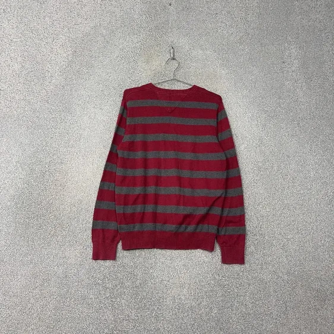 타미힐피거 스트라이프 레드 로고 코튼 니트 S 상품이미지2