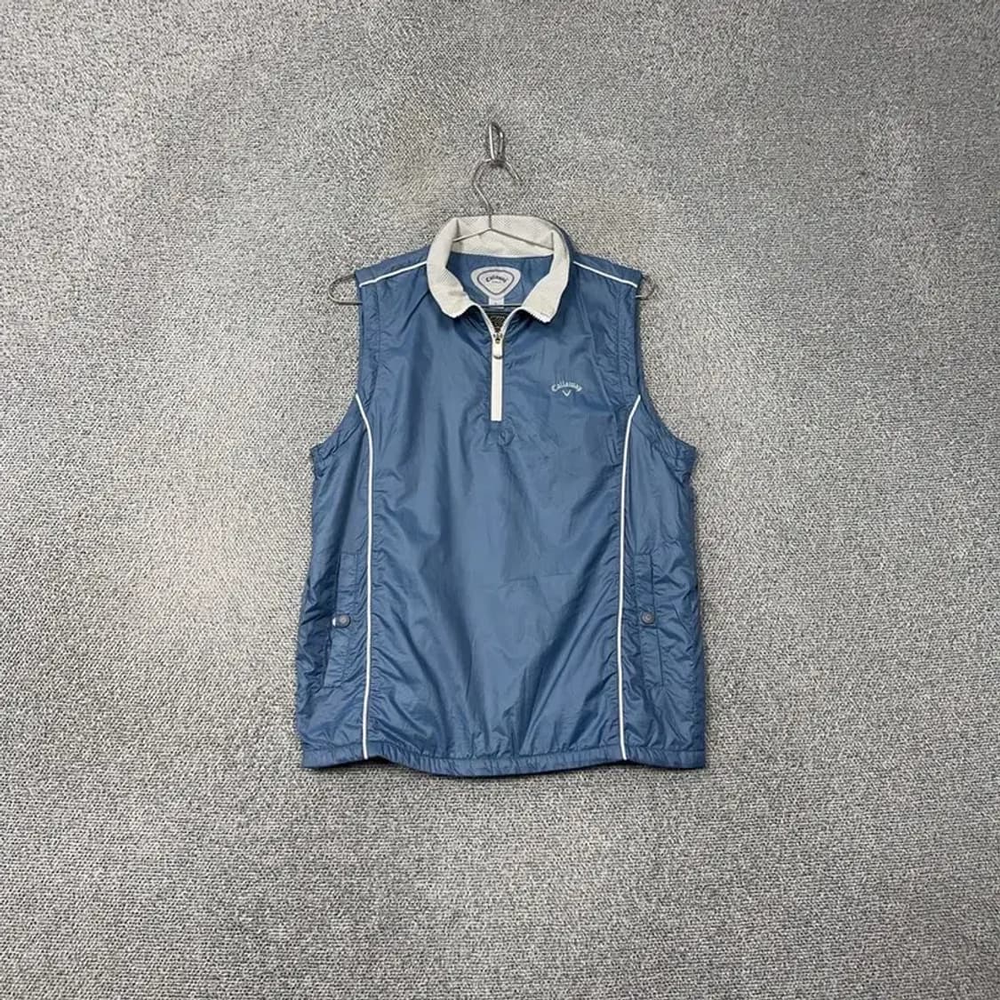 캘러웨이 블루 로고 남성 골프 바람막이 조끼 L 상품이미지1