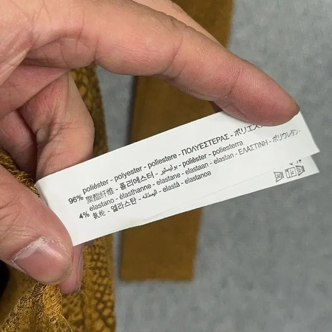 자라 뱀피 패턴 카멜 원피스 S 상품이미지7