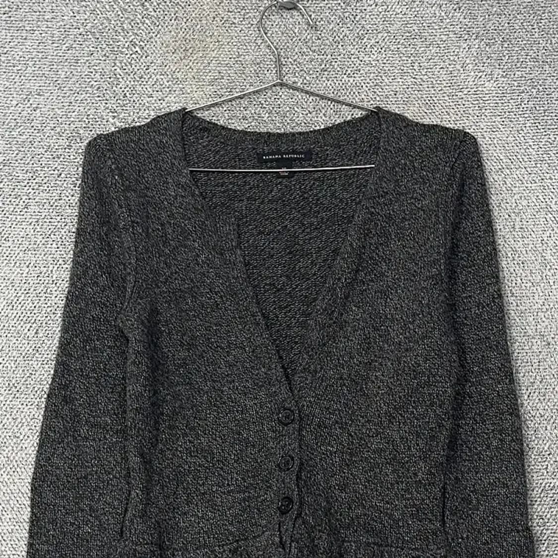 바나나 리퍼블릭 울 레이스 니트 가디건 XS 상품이미지3