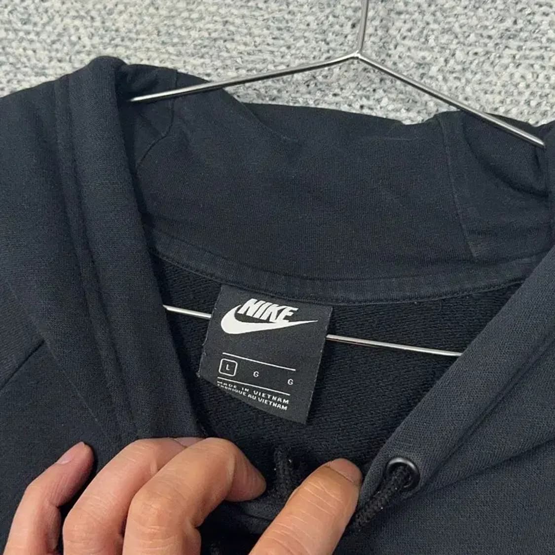 나이키 프린팅 로고 남성 네이비 후드티 L 상품이미지3