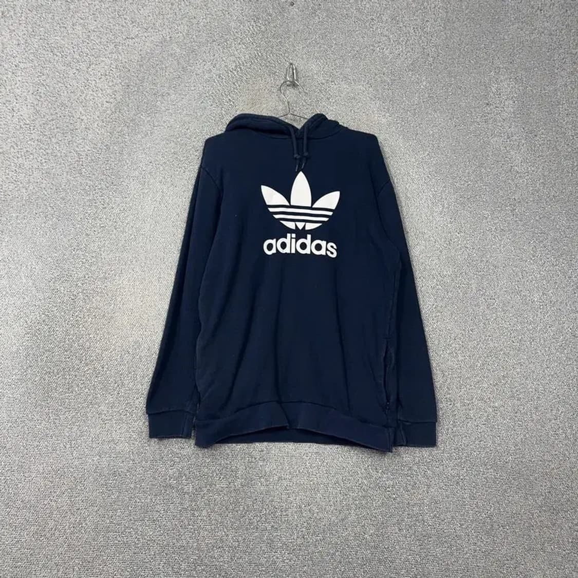 아디다스 프린팅 빅로고 남성 네이비 후드티 XL 상품이미지1