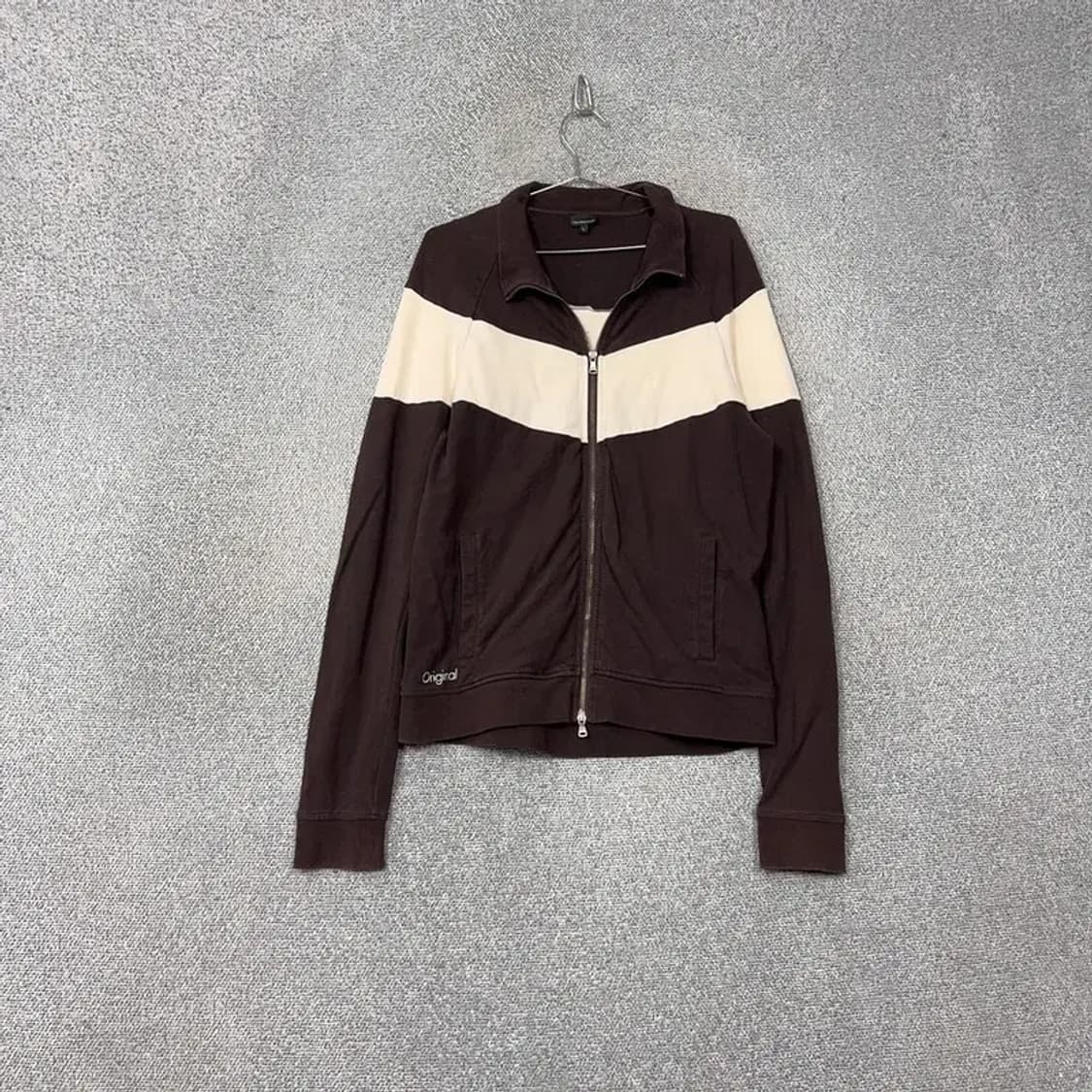 캘빈클라인 브라운 로고 코튼 집업 저지 L 상품이미지1