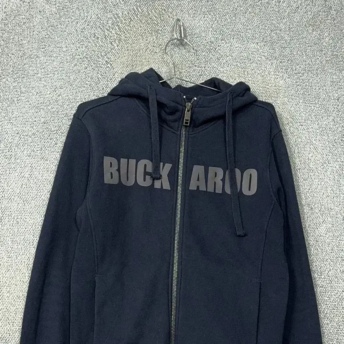 버커루 스펠 로고 프린팅 네이비 후드집업 L 상품이미지3
