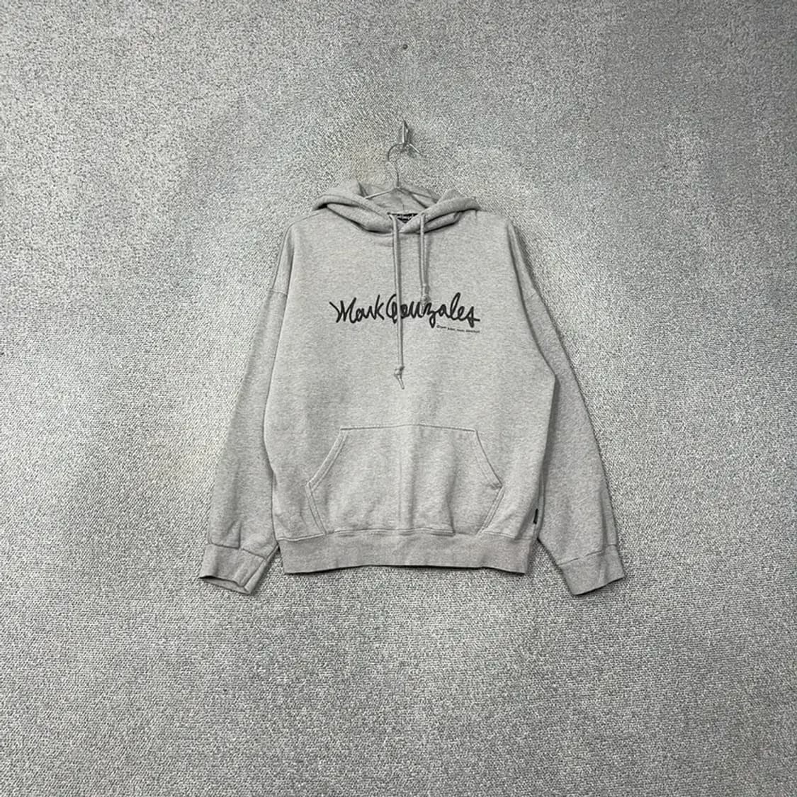마크곤잘레스 로고 프린팅 라이트 그레이 후드티 S 상품이미지1