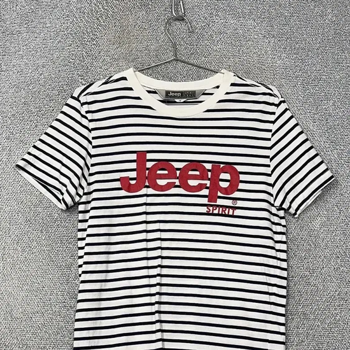 지프 스트라이프 프린팅 반팔 원피스 M 상품이미지3