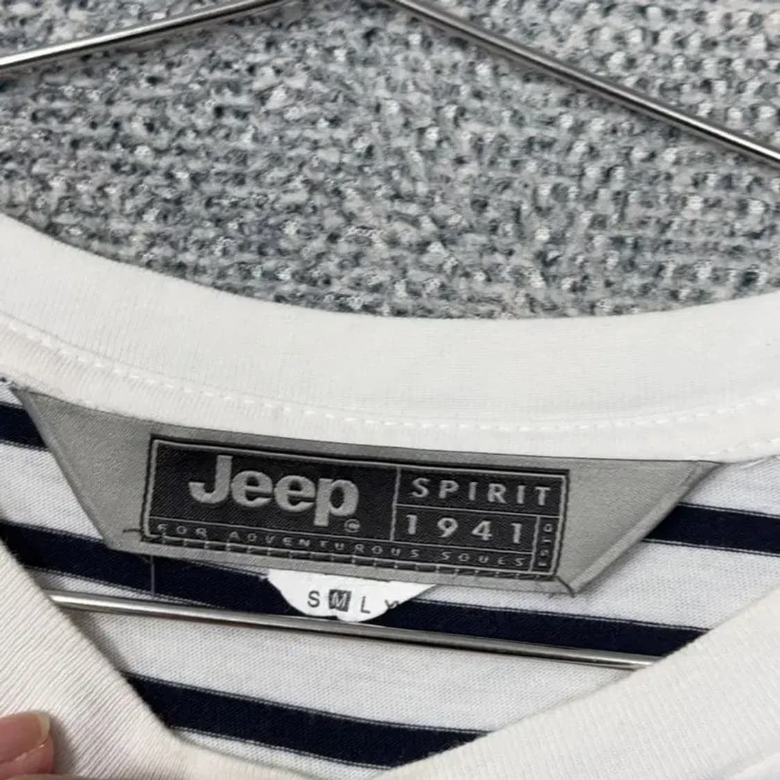 지프 스트라이프 프린팅 반팔 원피스 M 상품이미지5