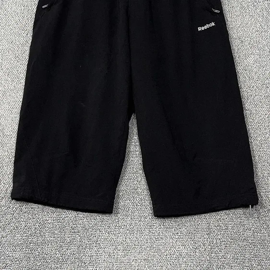 리복 블랙 로고 기능성 운동 반바지 100 상품이미지4