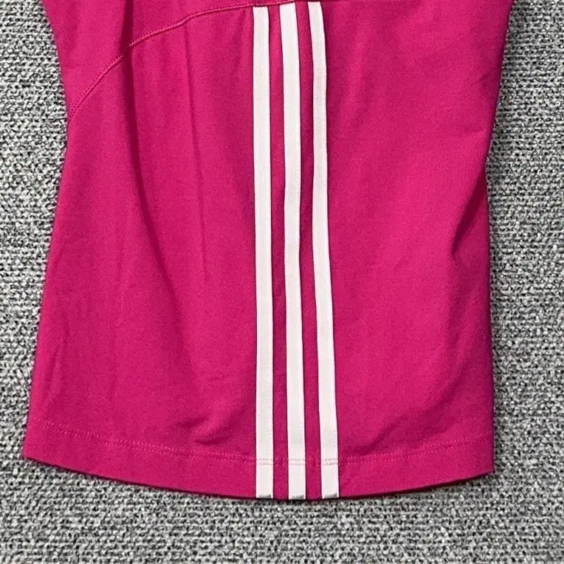 아디다스 핑크 삼선 기능성 운동 민소매 나시 85 상품이미지4