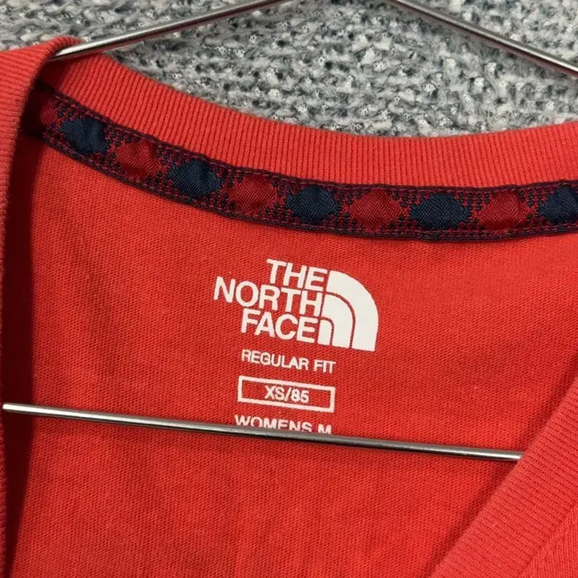 노스페이스 오렌지 로고 반팔티 M 상품이미지3
