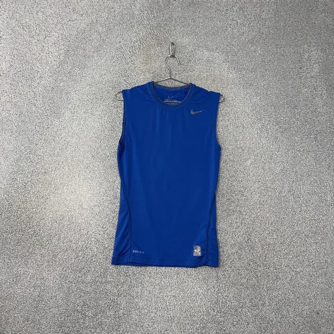 나이키 블루 로고 기능성 운동 민소매 나시 L 상품이미지1