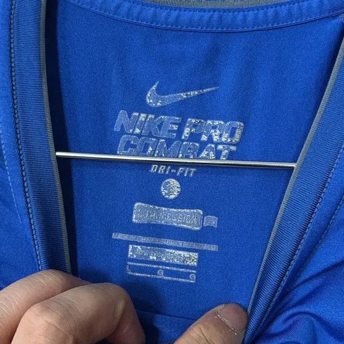 나이키 블루 로고 기능성 운동 민소매 나시 L 상품이미지5