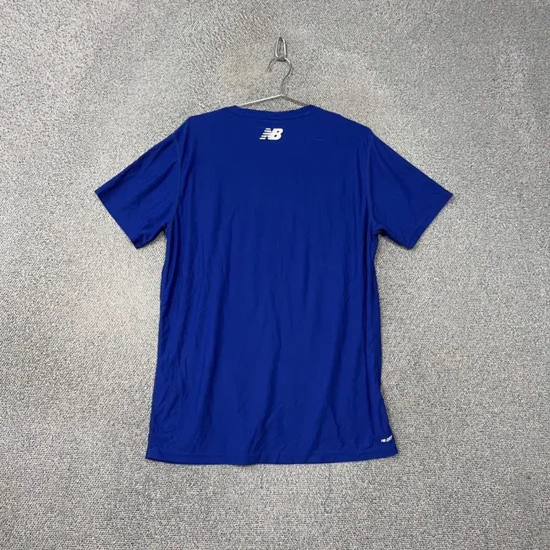 뉴발란스 프린팅 블루 기능성 운동 반팔티 105 상품이미지2
