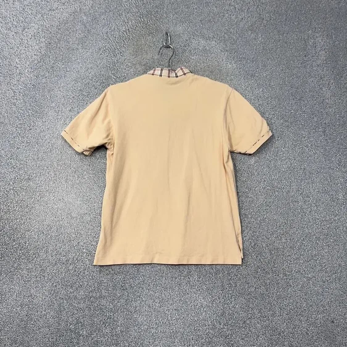 빈폴 베이지 로고 체크 카라 반팔 티 90 상품이미지2