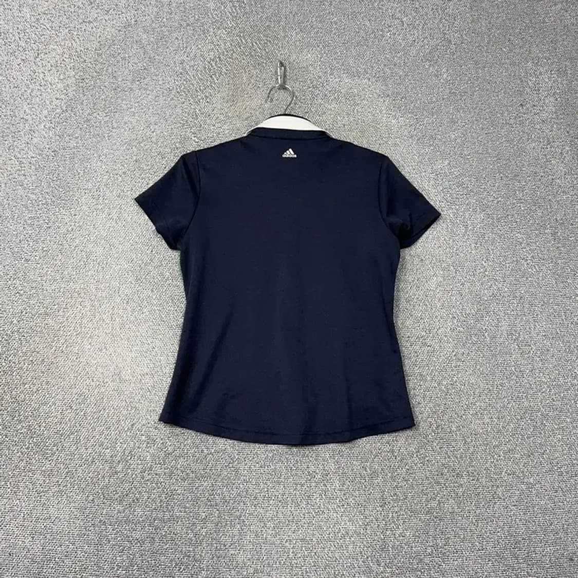 아디다스 네이비 로고 여성 골프 운동 기능성 반팔 카라티 M 상품이미지2
