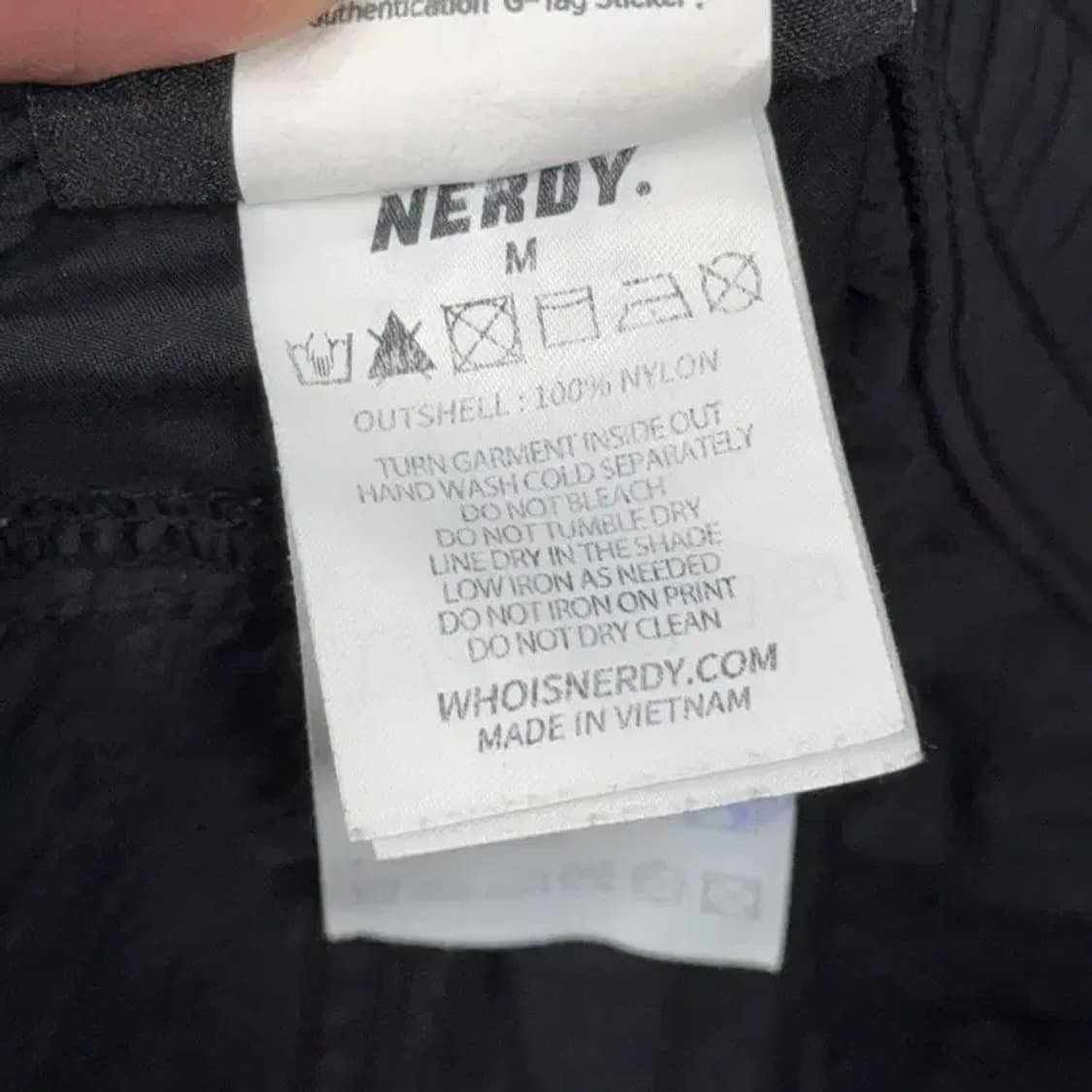 널디 블랙 로고 트랙 반바지 M 상품이미지6