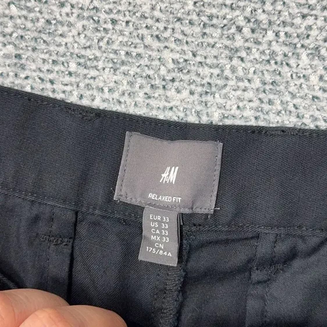 H&M 남성 캐주얼 블랙 반바지 33 상품이미지4