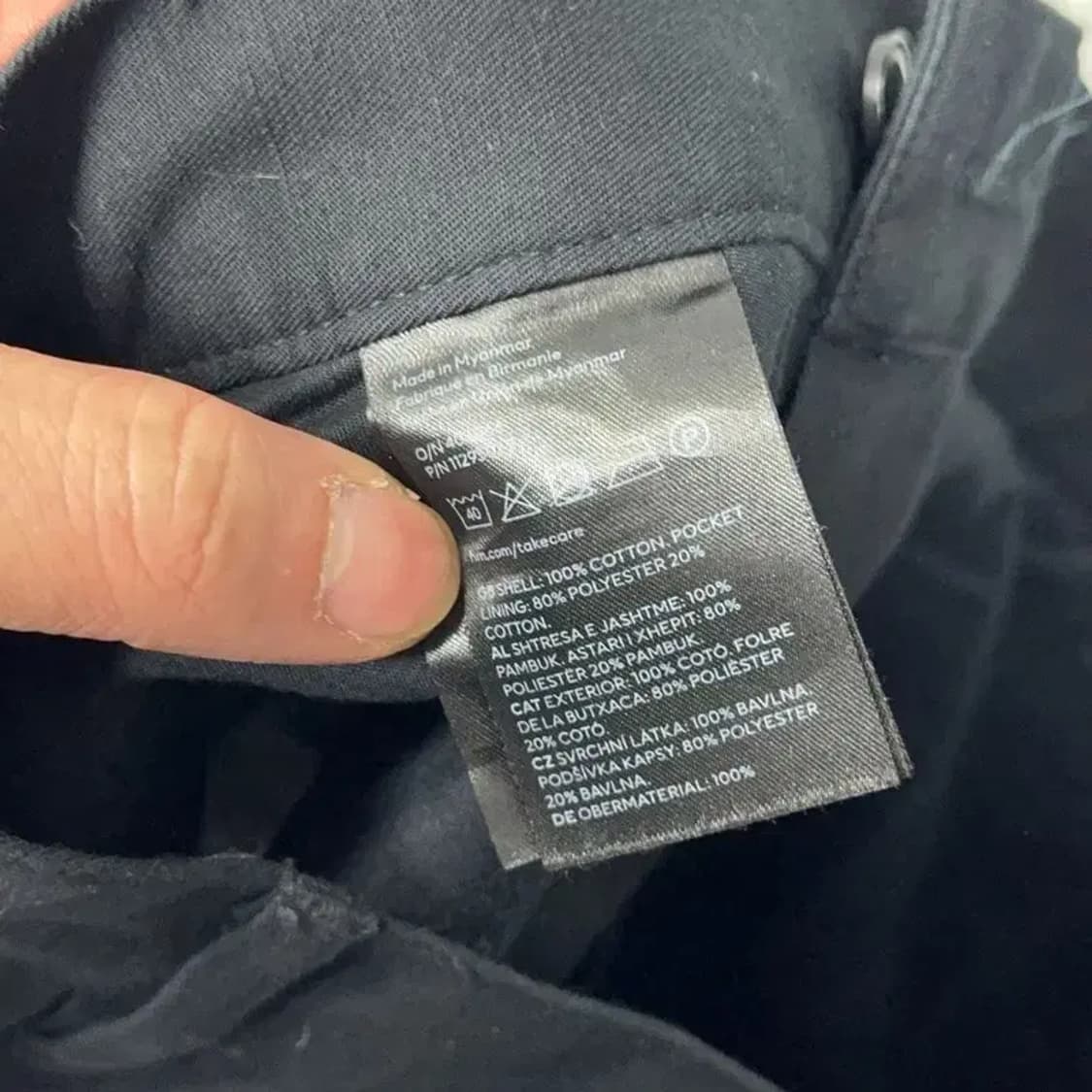 H&M 남성 캐주얼 블랙 반바지 33 상품이미지5