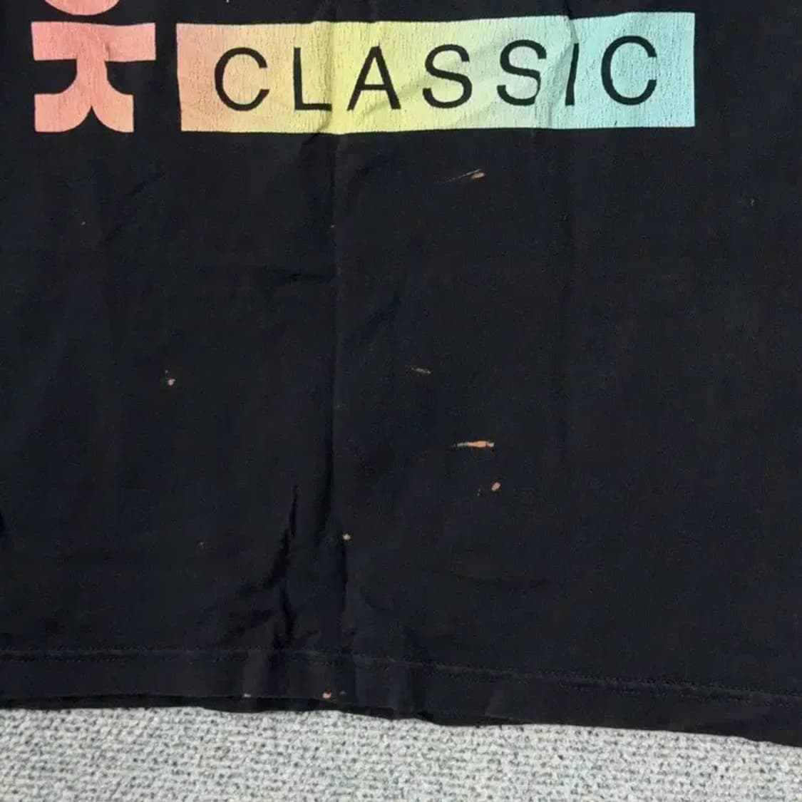 리복 빈티지 백프린팅 반팔티 M 상품이미지3