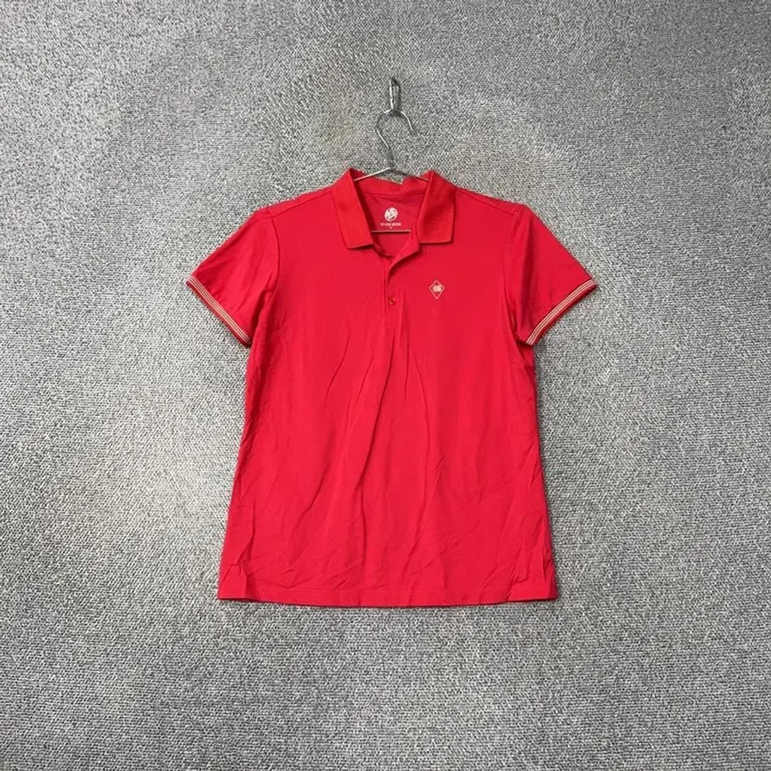 코오롱 스포츠 로고 레드 기능성 반팔 카라티 095 상품이미지1