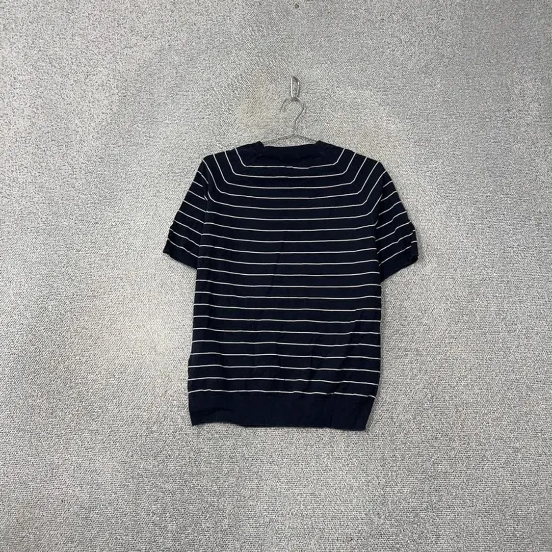유니클로 스트라이프 네이비 반팔티 L 상품이미지2