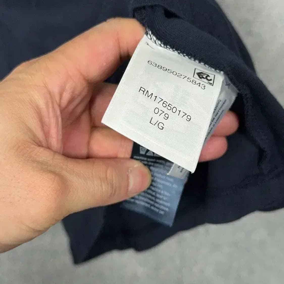 타미힐피거 네이비 로고 여성 반팔티 L 상품이미지6