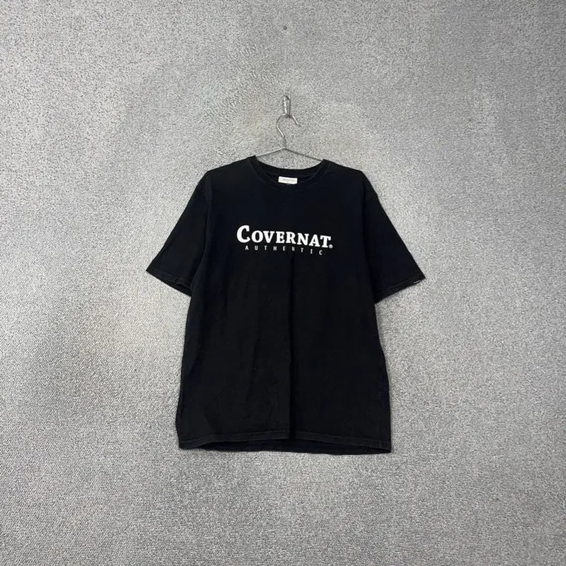 커버낫 프린팅 블랙 반팔 티 XL 상품이미지1