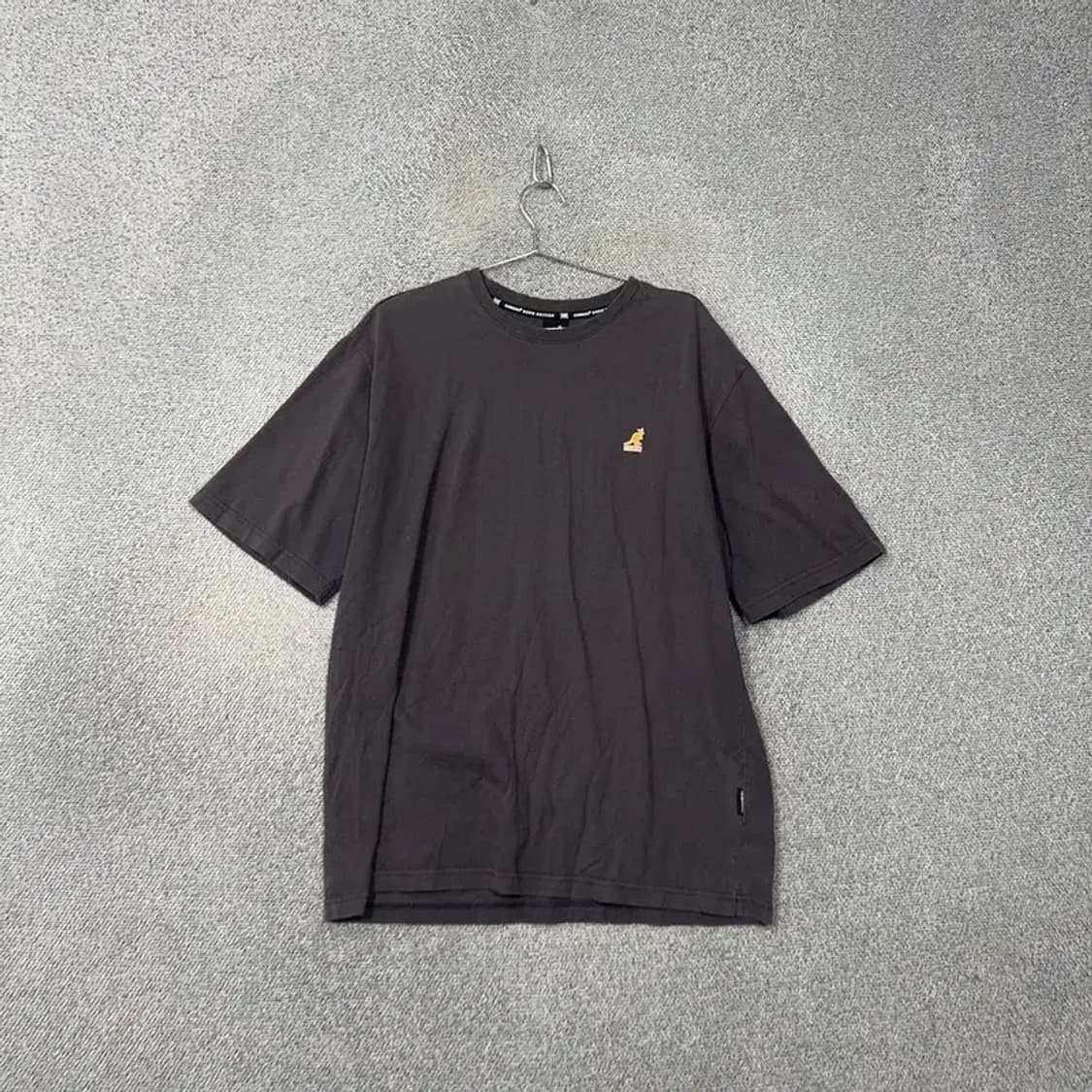 캉골 그레이 로고 캐주얼 오버핏 반팔 티 XL 상품이미지1