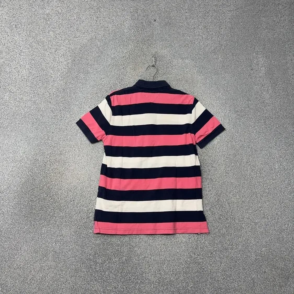 타미힐피거 스트라이프 로고 캐주얼 반팔 카라티 M 상품이미지2