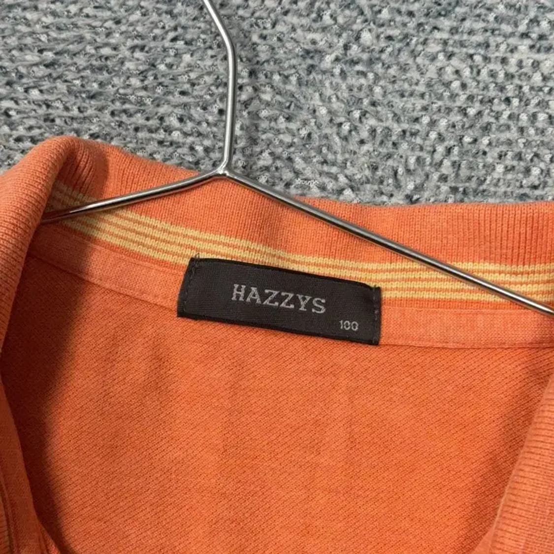 해지스 오렌지 로고 남성 반팔 카라티 100 상품이미지3