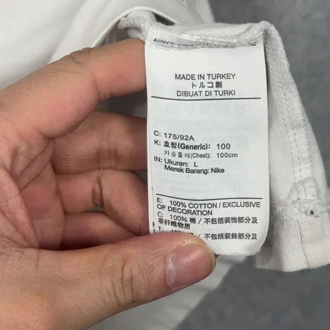 나이키 프린팅 빈티지 로고 반팔 티 L 상품이미지4