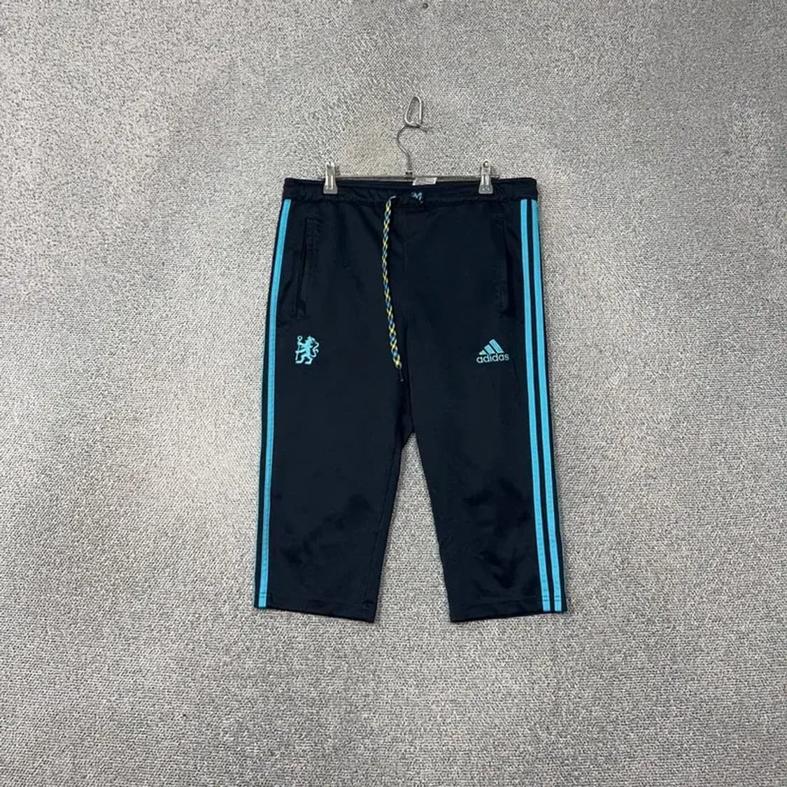 아디다스 네이비 로고 삼선 축구 5부 반바지 100 상품이미지1