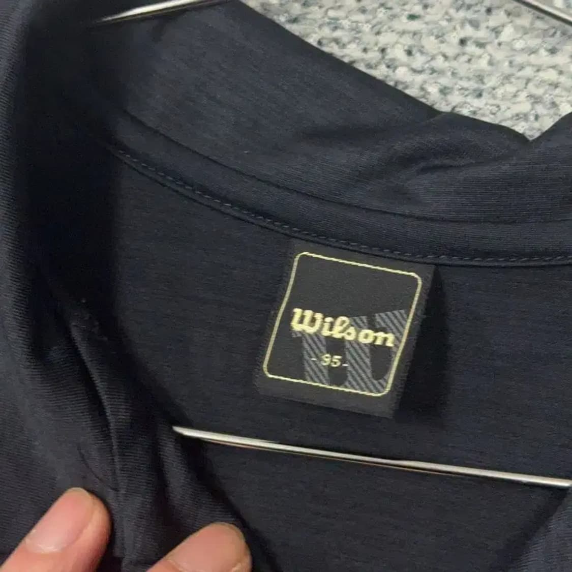 윌슨 심플 로고 남성 기능성 반팔 카라티 95 상품이미지3