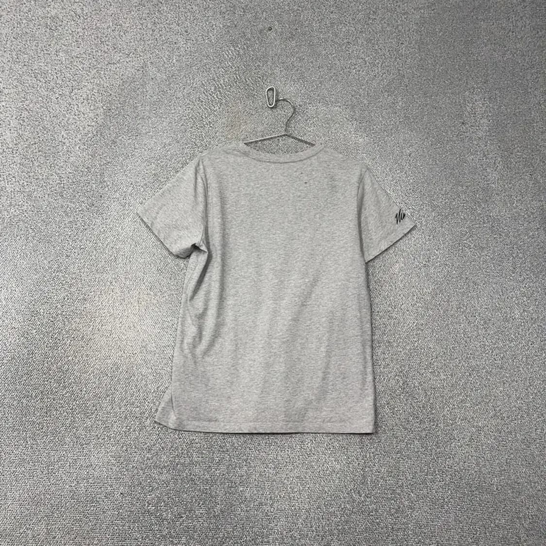 나이키 드라이핏 쿼드 스우시 로고 남성 그레이 반팔티 XL 상품이미지2