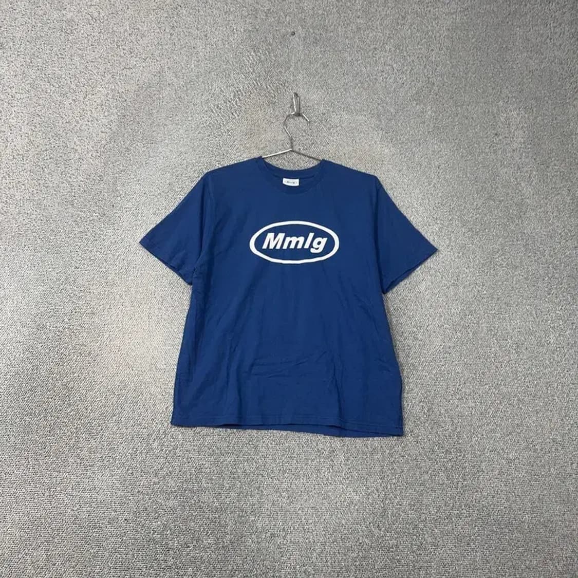 MMLG 로고 프린팅 블루 반팔 티 SMALL 상품이미지1